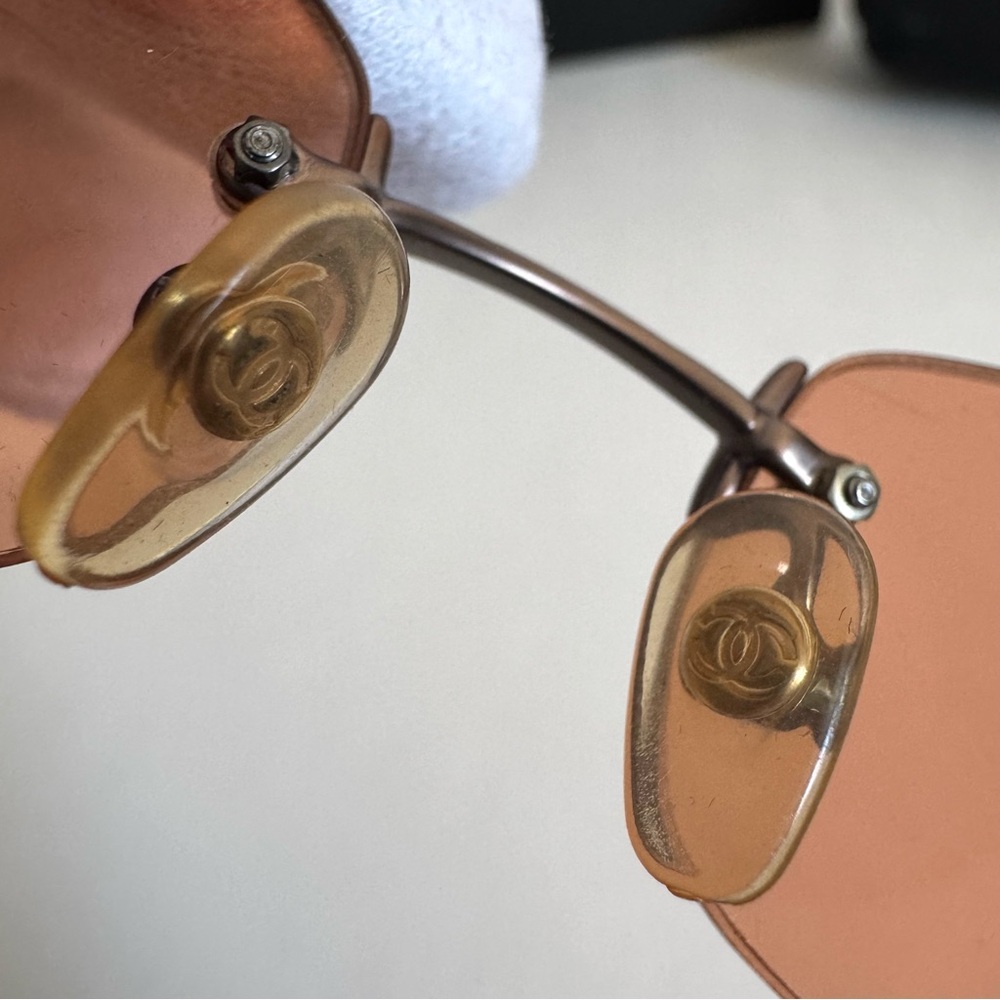 Chanel CC Logo Rimless Sunglasses - Picture 10 of 12